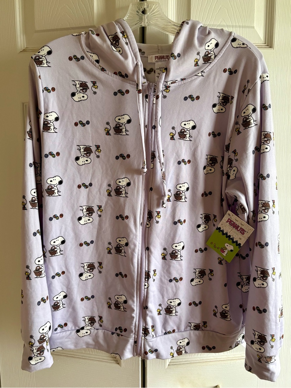 Peanuts Snoopy & Woodstock Easter Hoodie - Picture 2 of 5